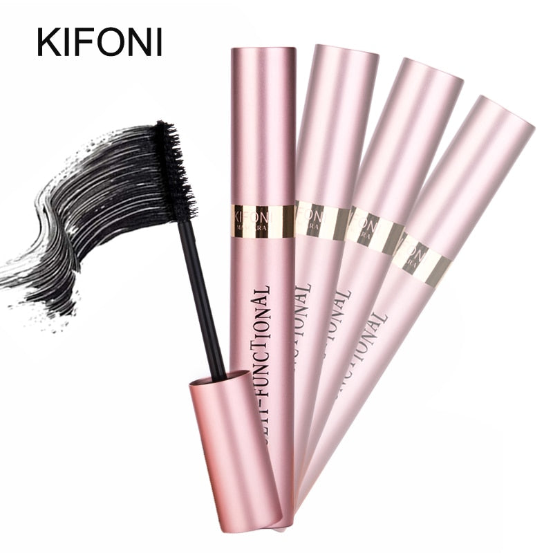 KIFONI Makeup 4D Silk Fiber Lash Mascara Waterproof Rimel Mascara Eyelash Extension Black Thick Lengthening Eye Lashes Cosmetics