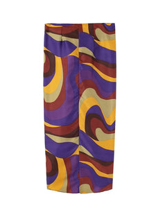 Summer New Print Knotted Fashion All-Match Sarong Skirt