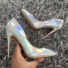 Load image into Gallery viewer, Brand Shoes Woman High Heels Women Shoes Shoes For Women Sexy High Heels 12cm/10cm/8cm Leather Wedding Shoes
