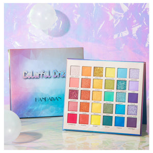 HANDAIYAN New 30 Color Pearly Matte Glitter Eyeshadow Palette Make Up Dream Rainbow Palette Cosmetics