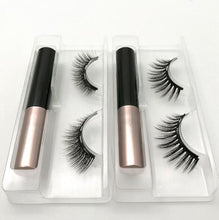 Load image into Gallery viewer, 3D Mink Magnetic Eyelashes Waterproof Lasting Magnetic Eyeliner Magnet Mink Eyelashes Makeup Extension False Eyelashes
