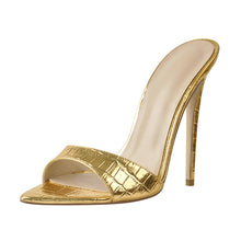 Load image into Gallery viewer, Women's Fashion Sandals Cross Border Pointed Thin Heel Sandals Shoes
