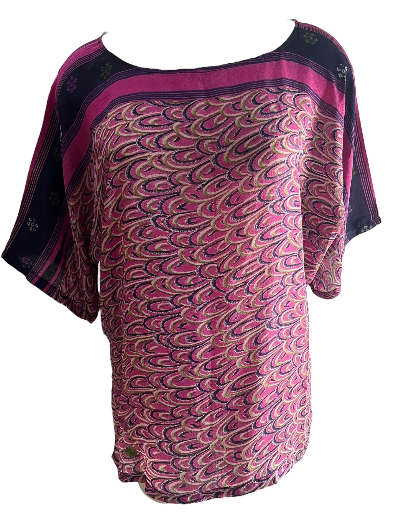 PRC6191 Avatar Pure Silk Side Slit Top