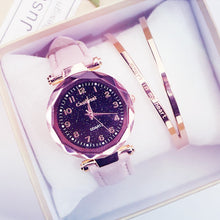 Load image into Gallery viewer, Quartz Wristwatches Fashion Starry Sky Women Watches  Leather Ladies Bracelet Watch
