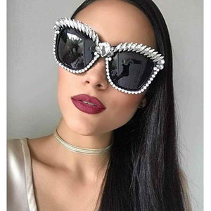 Cat Eye Sunglasses Women Rhinestone Fashion Shades