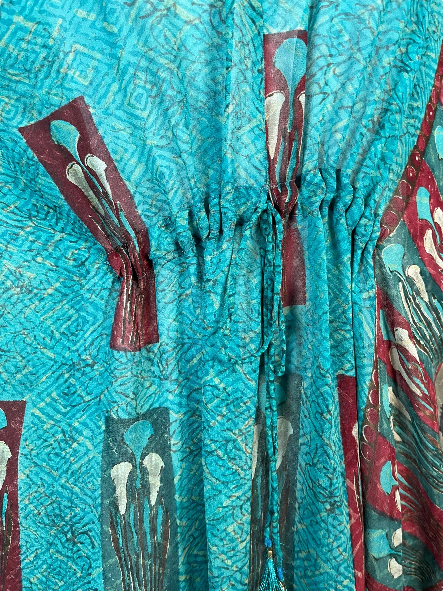 PRG6378 Sheer Avatar Pure Silk Maxi Kaftan