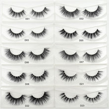 Load image into Gallery viewer, 3D Mink Eyelashes Crossing Mink Lashes Hand Made Full Strip Eye Lashes 34 Styles cilios naturais False Lashes
