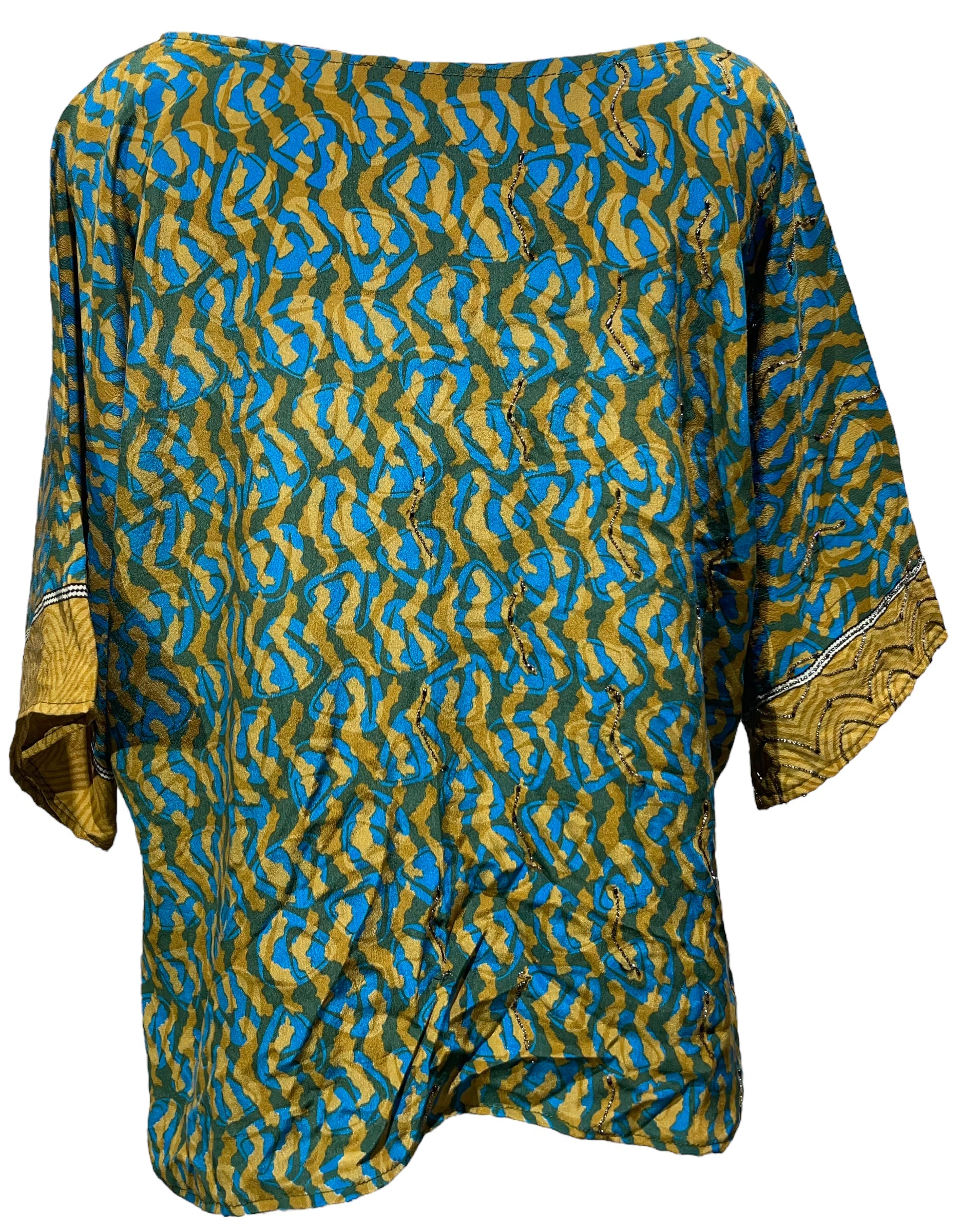 FINAL SALE PRC3766 Avatar Pure Silk Side Slit Top