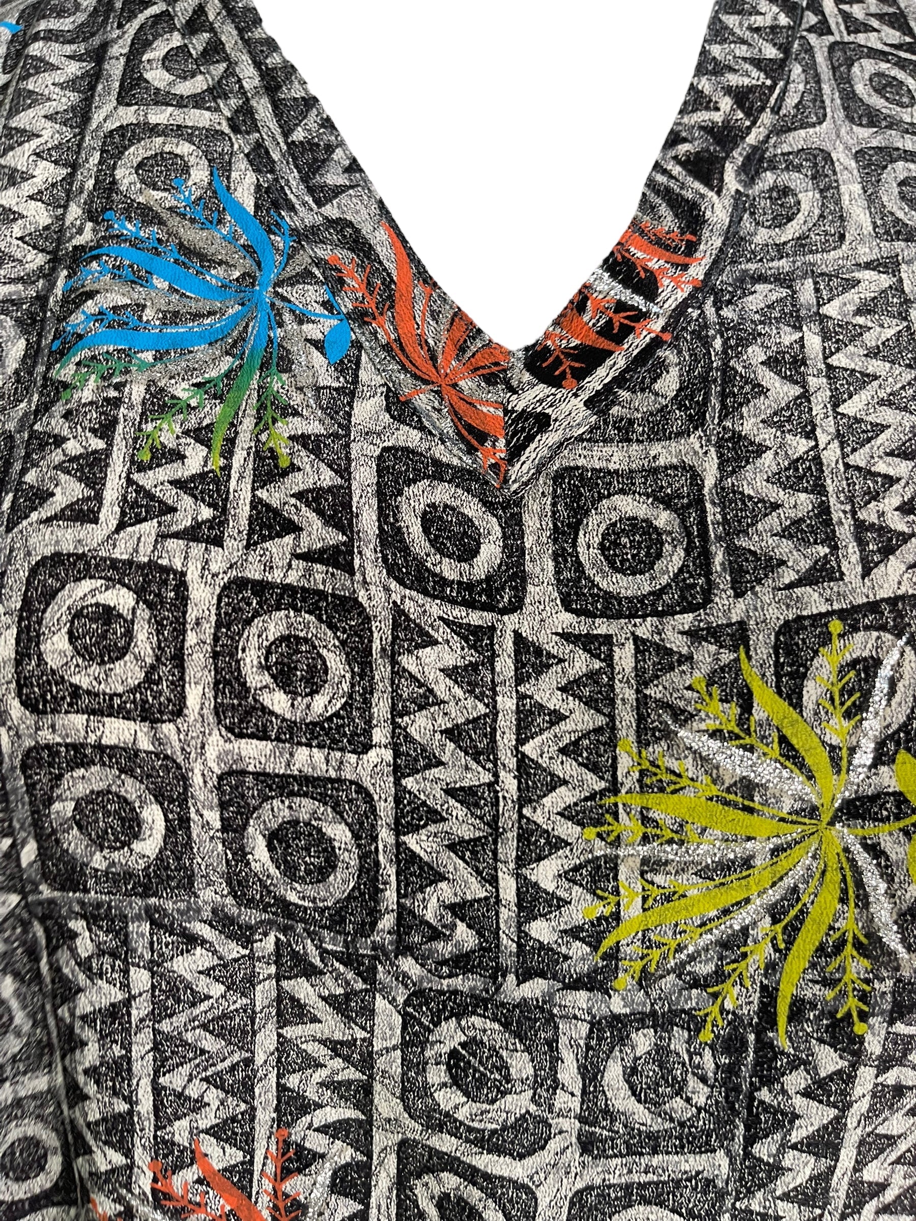 PRC6469 Avatar Pure Silk Long Tunic with Side Ties