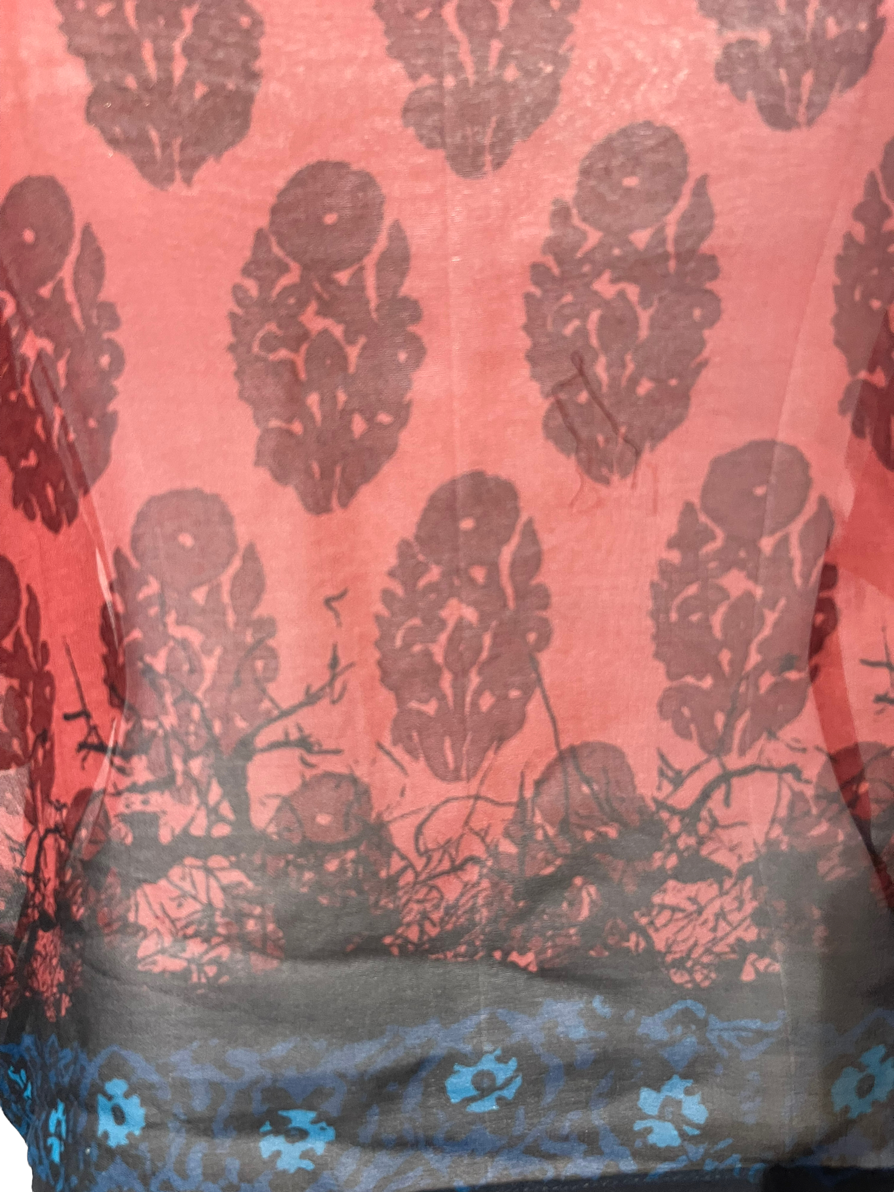 FINAL SALE PRG1213 Marge Dursley Sheer Avatar Pure Silk Boxy Top