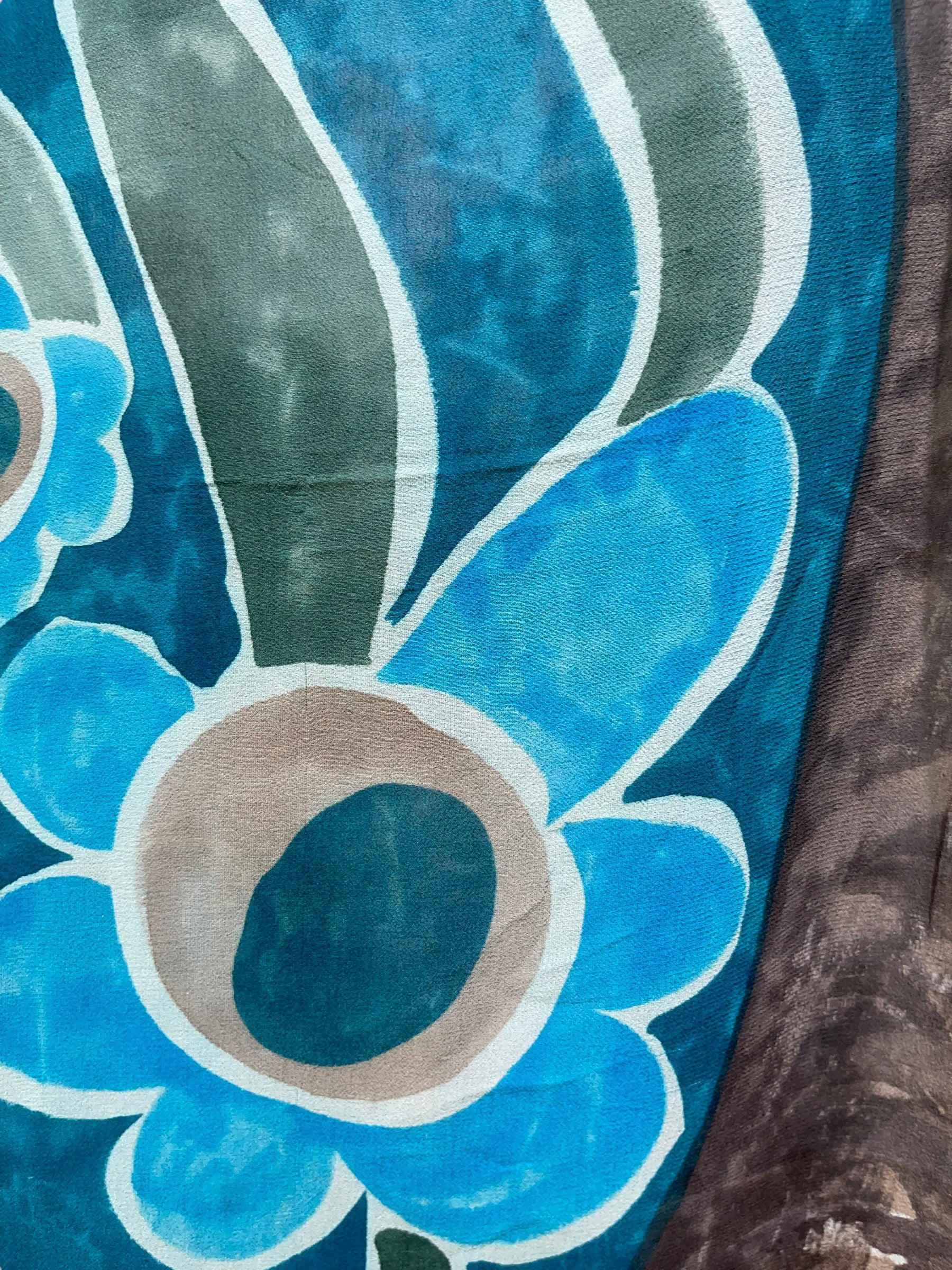 FINAL SALE PRG4609 Sheer Avatar Pure Silk Maxi Kaftan