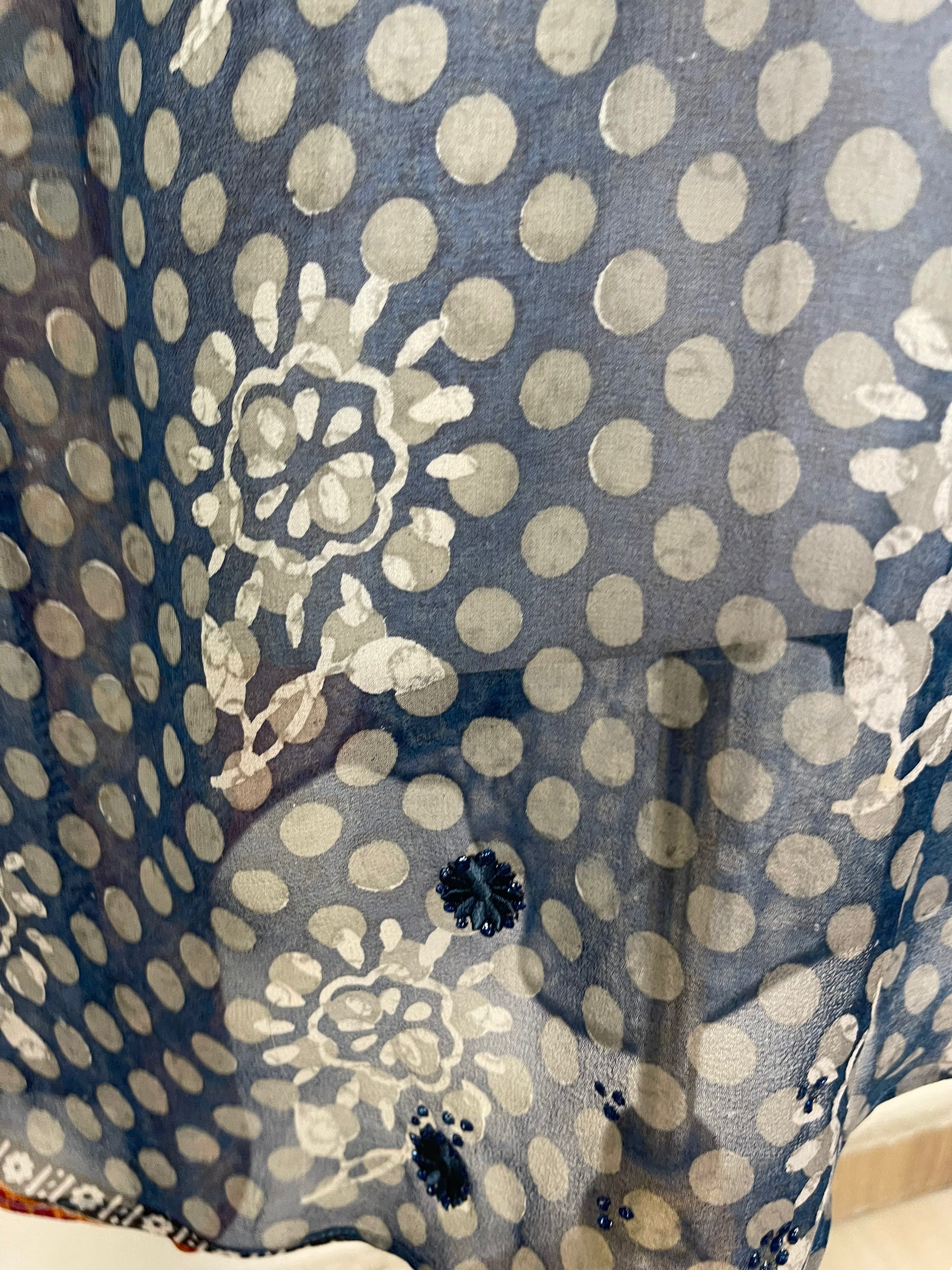 PRG6026 Sheer Avatar Pure Silk Self Pocket Tunic Dress