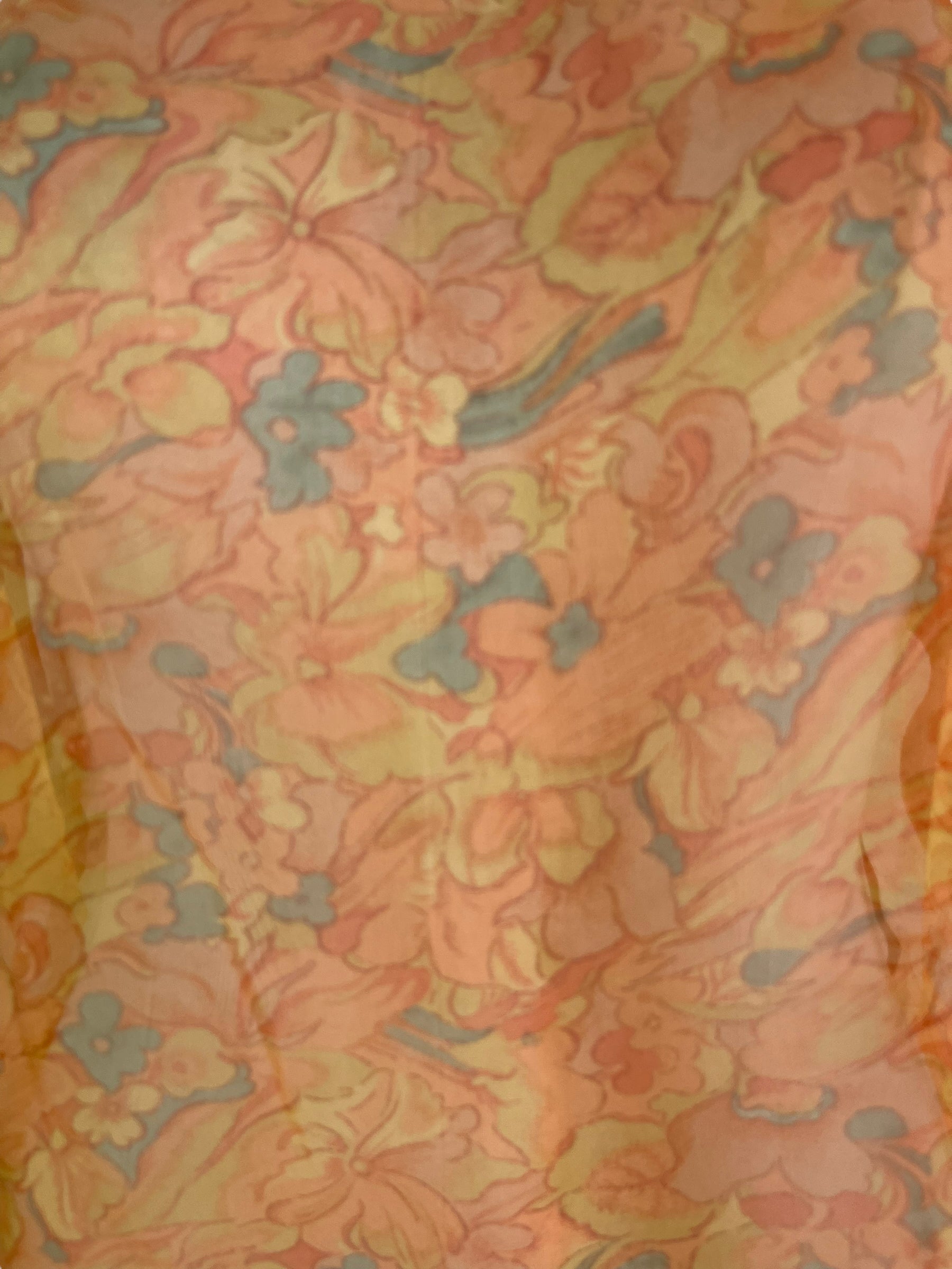 PRG6525 Sheer Avatar Pure Silk Side Slit Top