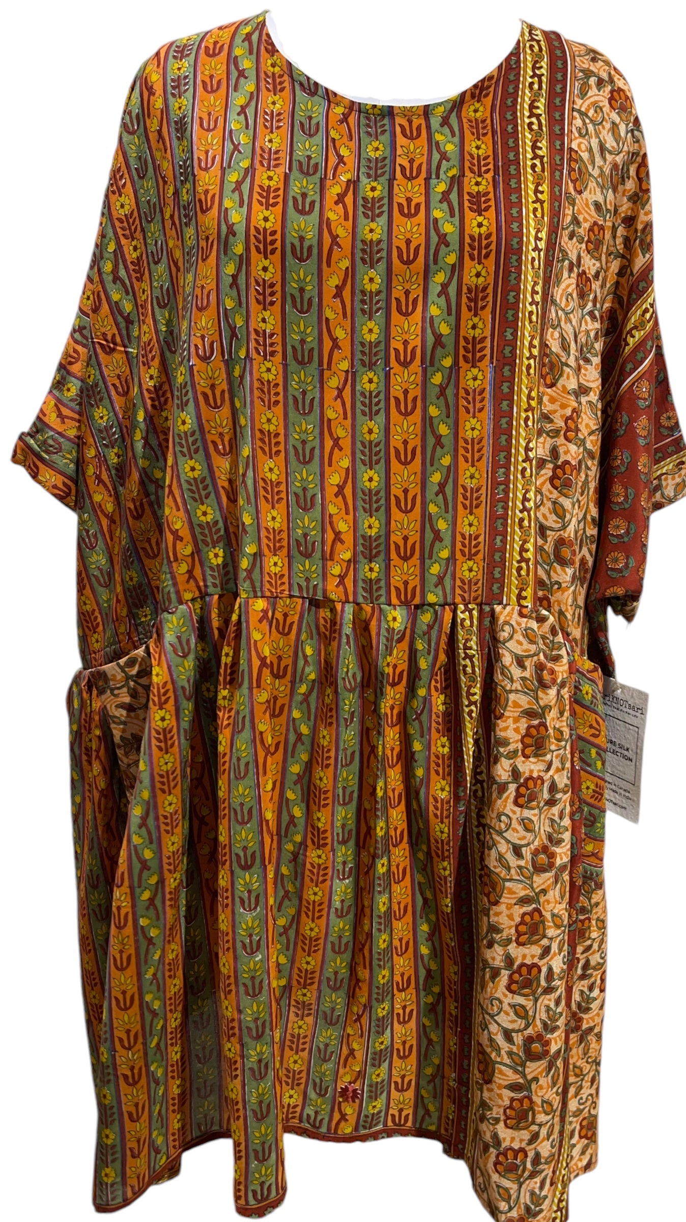 FINAL SALE PRC5718 Avatar Pure Silk Boxy Babydoll Dress