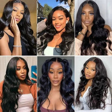 Load image into Gallery viewer, 13x4.5 Hd Lace Frontal Wig Brazilian Human Hair Wig 34inch Straight Deep Wave Lace Frontal Wigs
