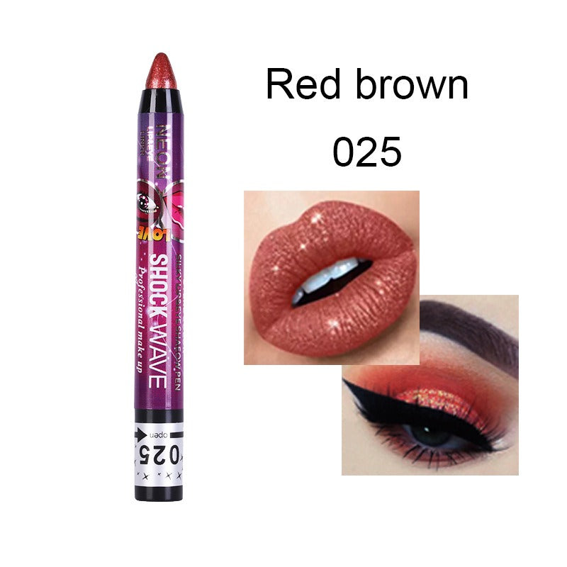 KISS SUSY 36 color eye shadow pencil stick lip pencil 2 in 1 is not easy to smudge