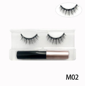 3D Mink Magnetic Eyelashes Waterproof Lasting Magnetic Eyeliner Magnet Mink Eyelashes Makeup Extension False Eyelashes