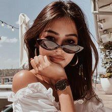 Load image into Gallery viewer, High Quality Women's Fashion Narrow Cat Eye Sunglasses UV400 Fashion Eye Wear narrow sunglasses for  women's fashion Products

