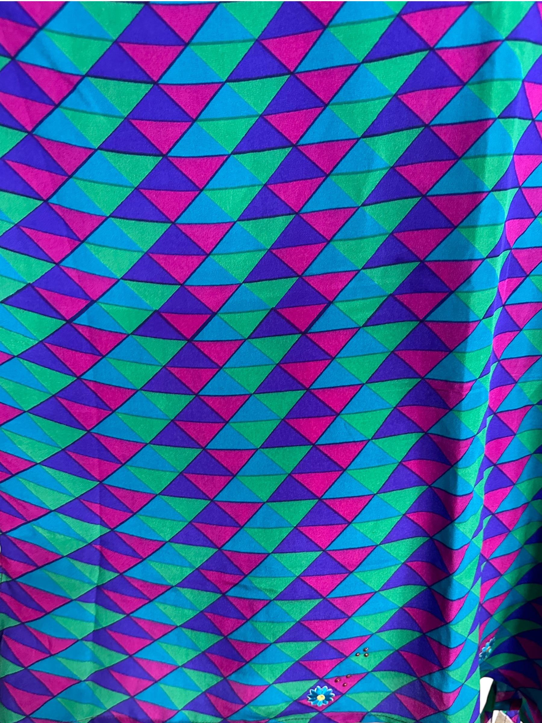 FINAL SALE PRC4276 Avatar Pure Silk Long Tunic with Side Ties