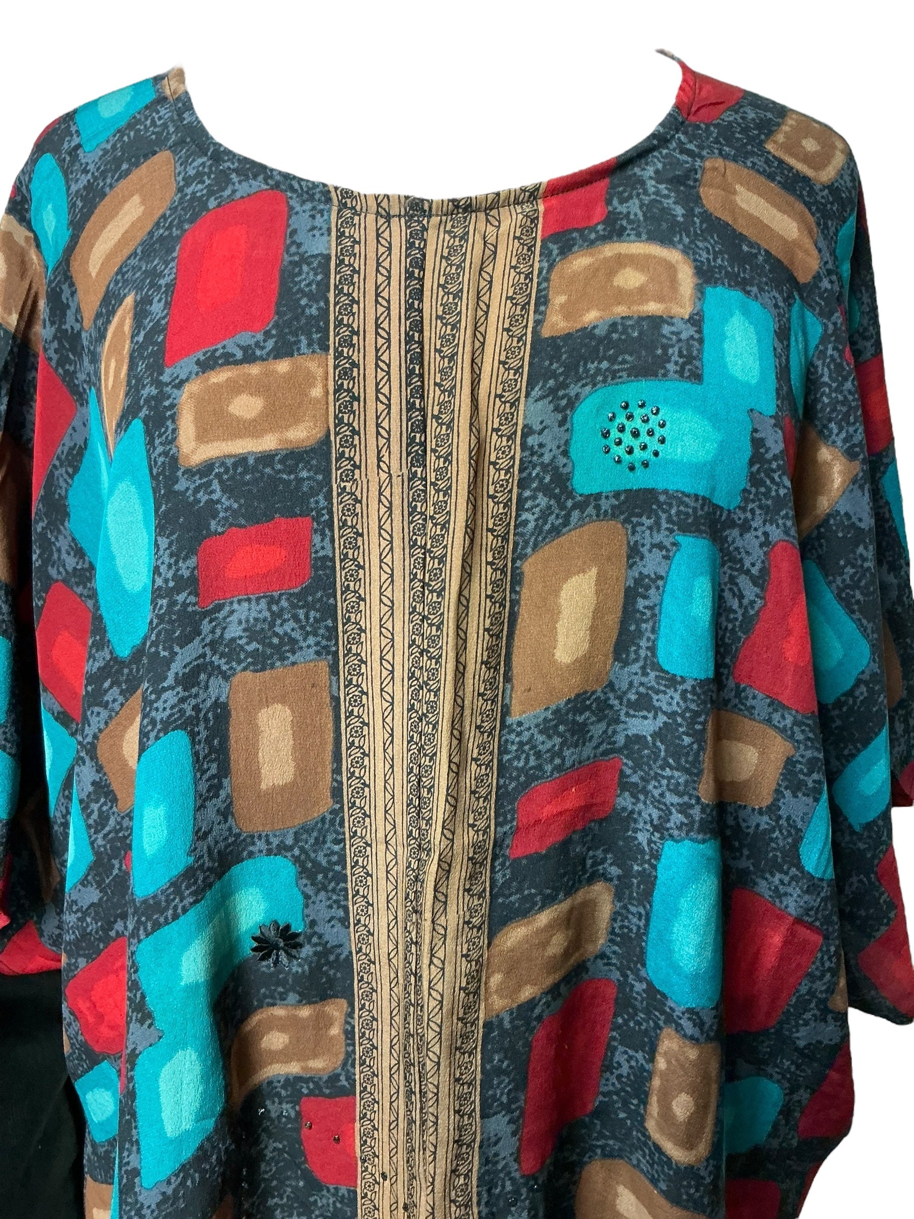 PRC7286 Avatar Pure Silk Waterfall Top