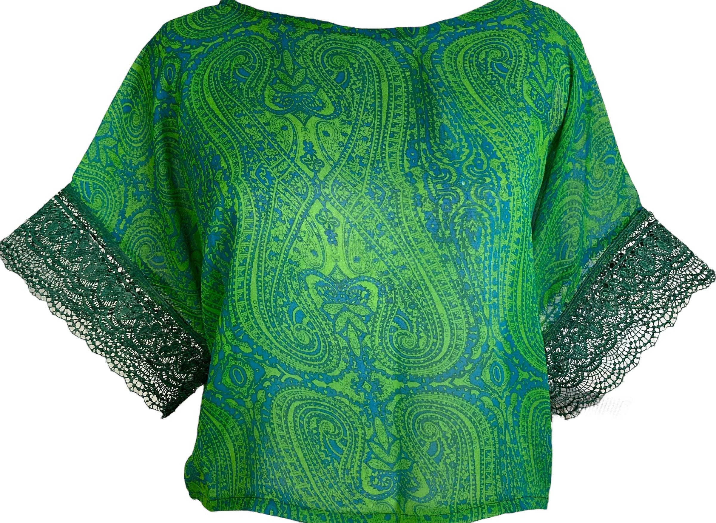 PRG6032 Sheer Avatar Pure Silk Boxy Top