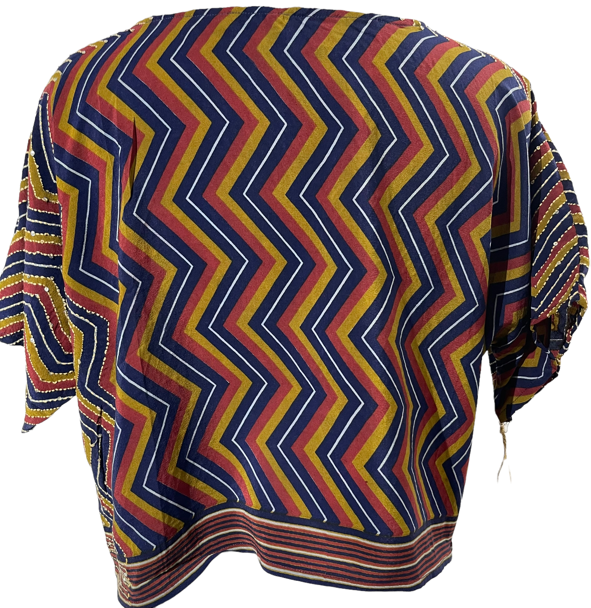 FINAL SALE PRC1158 Menecrates Avatar Pure Silk Boxy Top