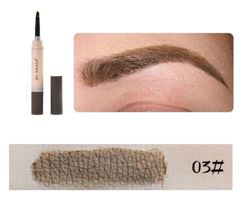 BY NANDA Tattoo Dye Cream Eyebrow Pencil Tint Waterproof with Brush Cosmetic Long Lasting Henna Eye Brow Maquiage