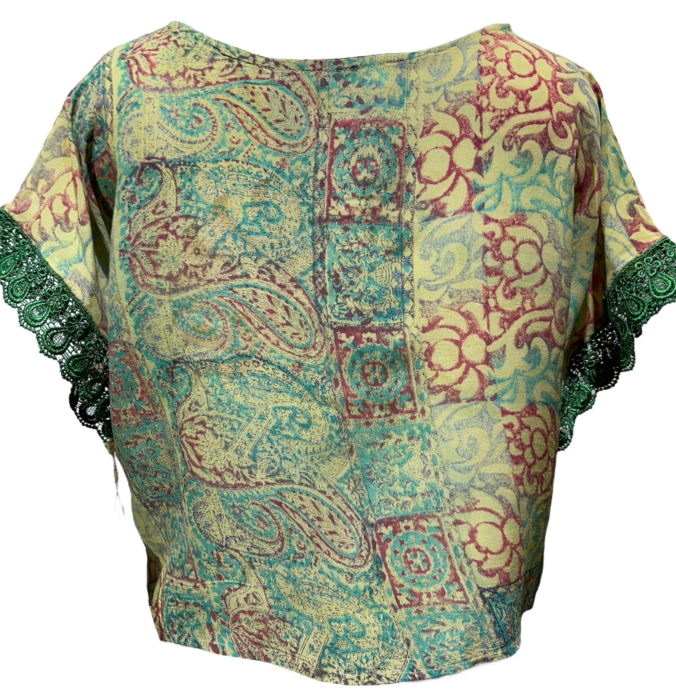 FINAL SALE PRC2014A  Avatar Pure Silk Boxy Top