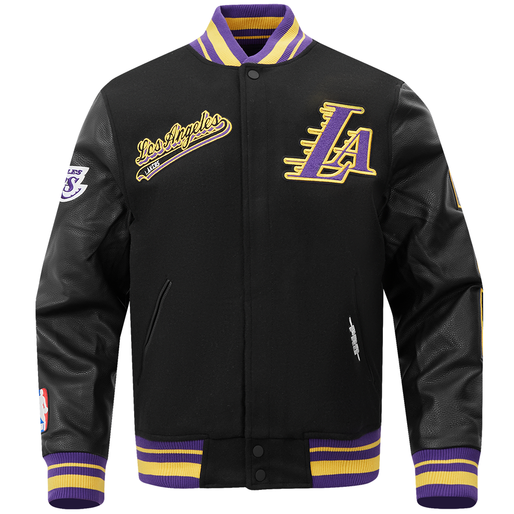 Los Angeles Lakers Script Tail Rib Wool Varsity