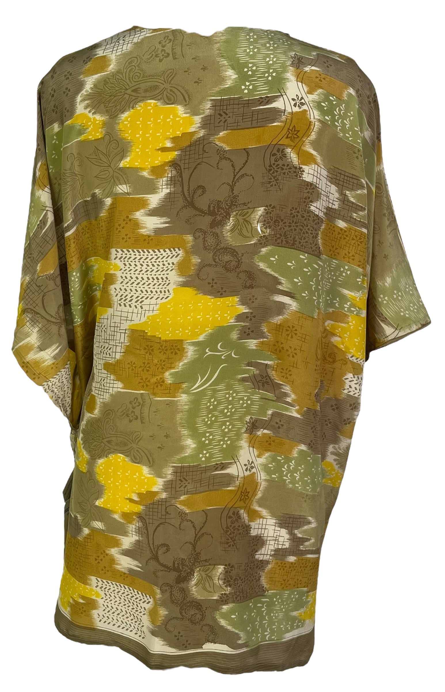 PRC6918 Avatar Pure Silk Kimono-Sleeved Jacket with Belt