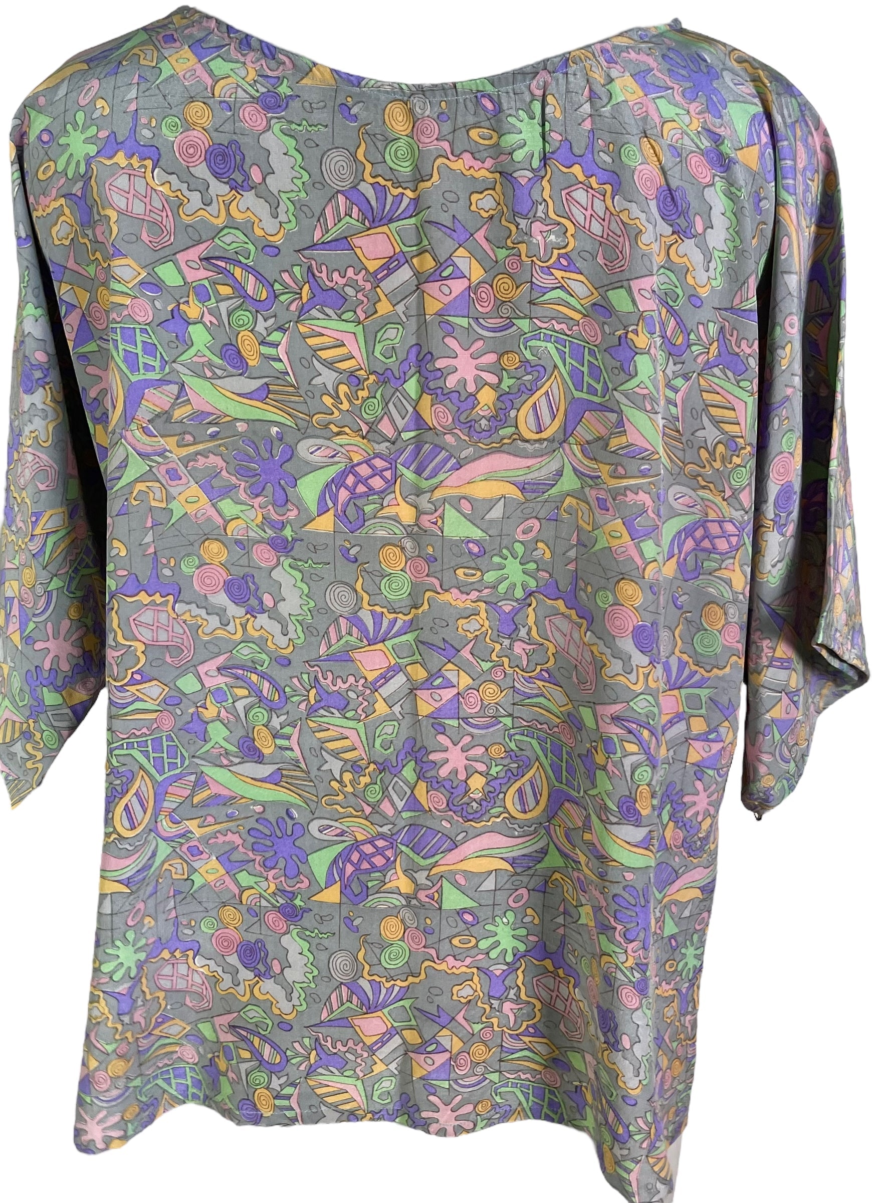 PRC6655 Avatar Pure Silk Side Slit Top