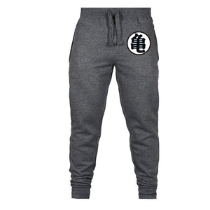 Casual Funny Print Dragon Ball Goku Mens Pants Cotton Autumn Winter Gray Men Joggers Sweatpants