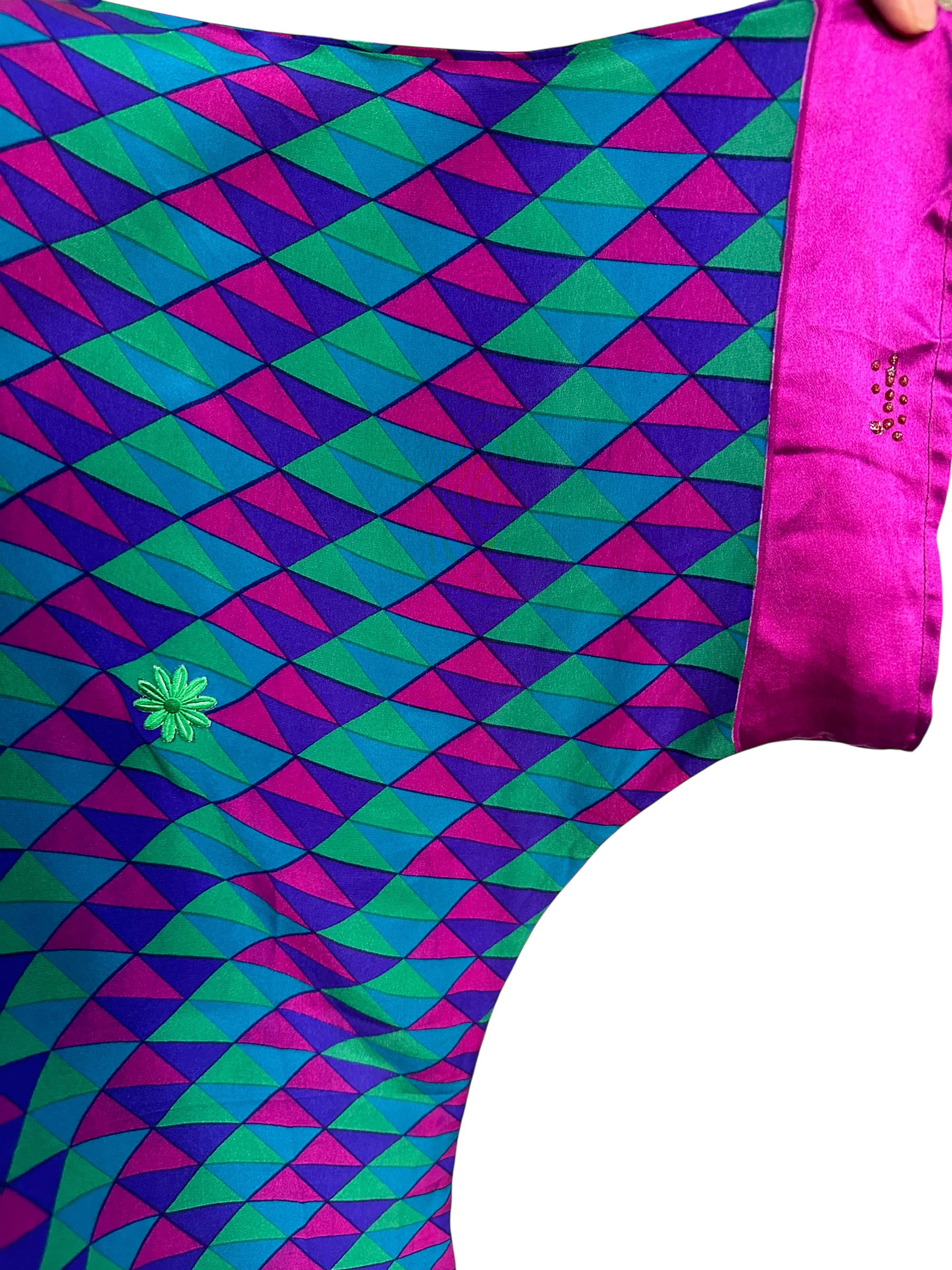 FINAL SALE PRC4276 Avatar Pure Silk Long Tunic with Side Ties