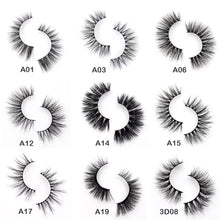 Load image into Gallery viewer, 3D Mink Eyelashes Crossing Mink Lashes Hand Made Full Strip Eye Lashes 34 Styles cilios naturais False Lashes
