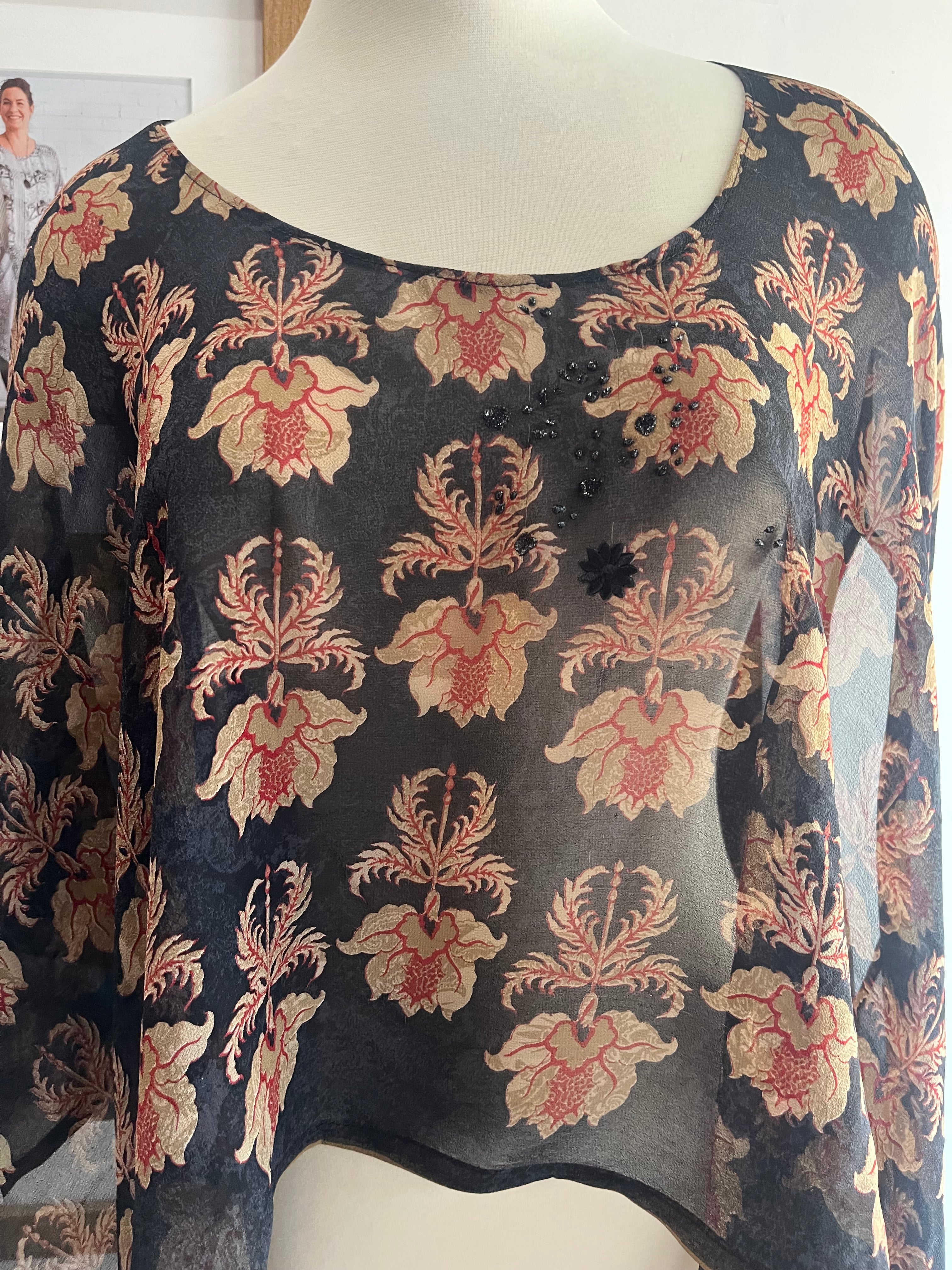 PRG7137A Sheer Avatar Pure Silk Versatile Vest