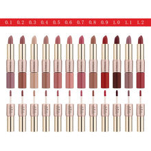 Load image into Gallery viewer, O.TWO.O 2 in 1 Matte Lipstick Lips Makeup Cosmetics Waterproof Pintalabios Batom Mate Lip Gloss Rouge 12colors can choose
