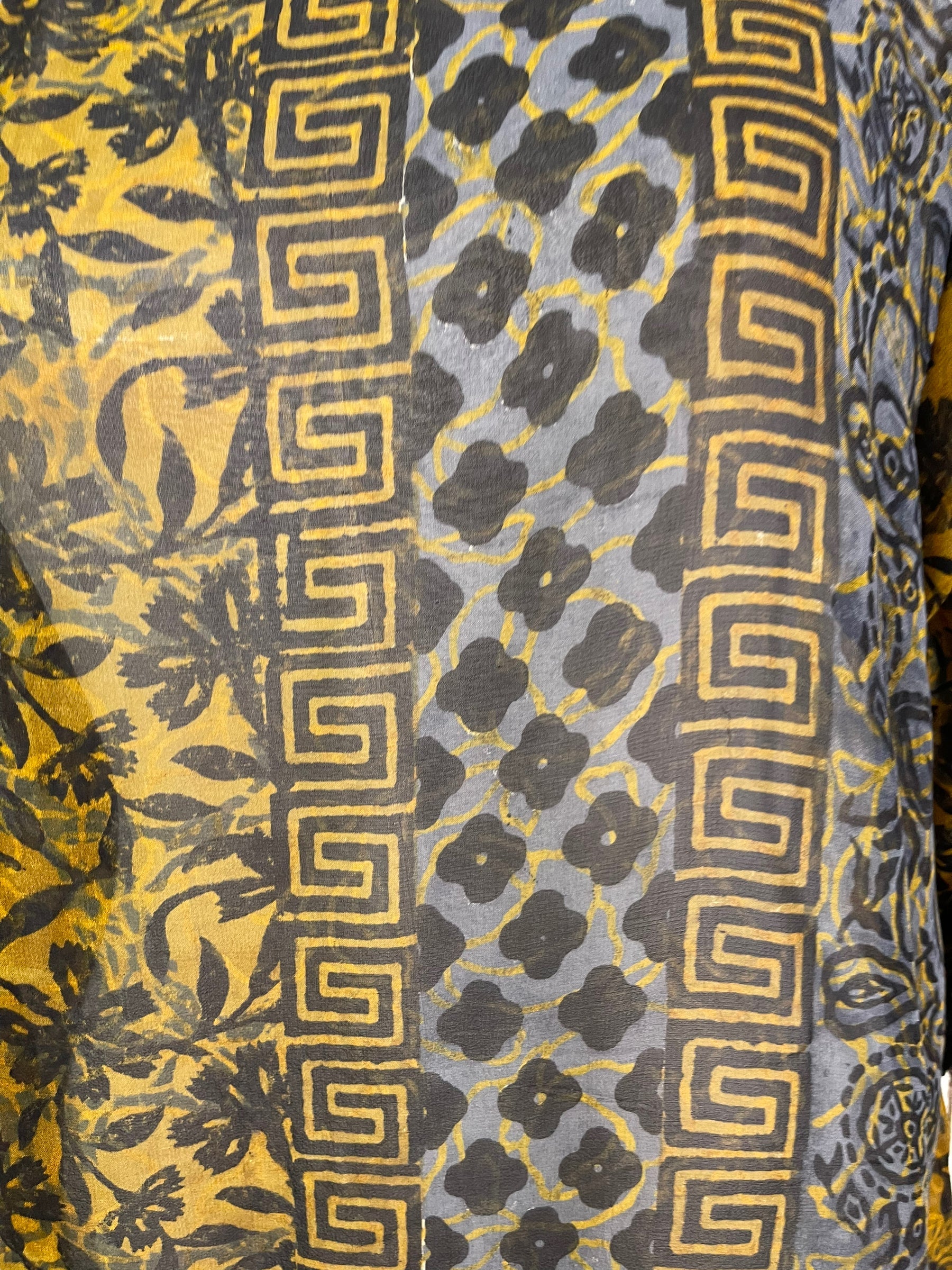 PRG6027 Sheer Avatar Pure Silk Self Pocket Tunic Dress