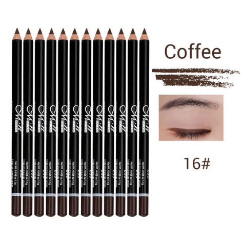 MENOW 12 Colors Eye Make Up Eyeliner Pencil Waterproof Eyebrow Beauty Pen Eye Liner Lip sticks Cosmetics  P08005