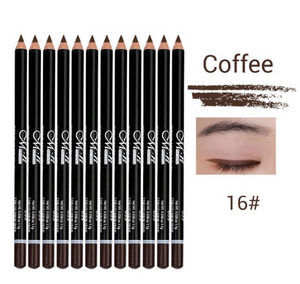 MENOW 12 Colors Eye Make Up Eyeliner Pencil Waterproof Eyebrow Beauty Pen Eye Liner Lip sticks Cosmetics  P08005