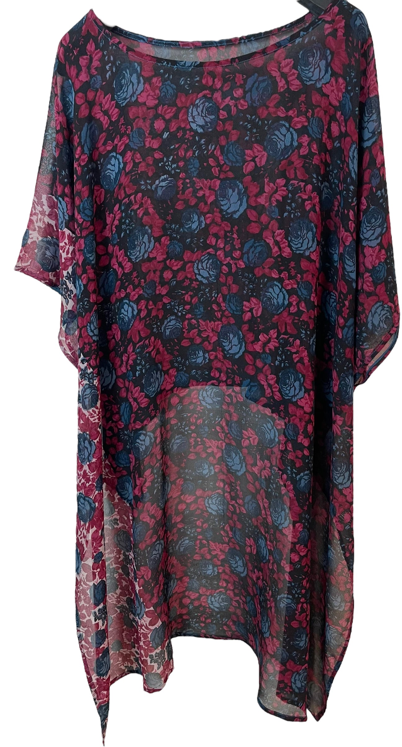 FINAL SALE PRG5953 Sheer Avatar Pure Silk Hi Lo Top