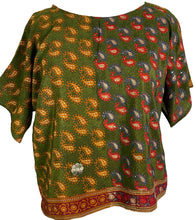 Load image into Gallery viewer, PRC6119 Avatar Pure Silk Boxy Top
