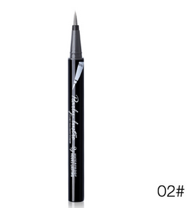 Music Flower 6 Colors Glitter Eyeliner Pencil Liquid Eye Makeup Set Waterproof Long-lasting Black Eye Liner Pen