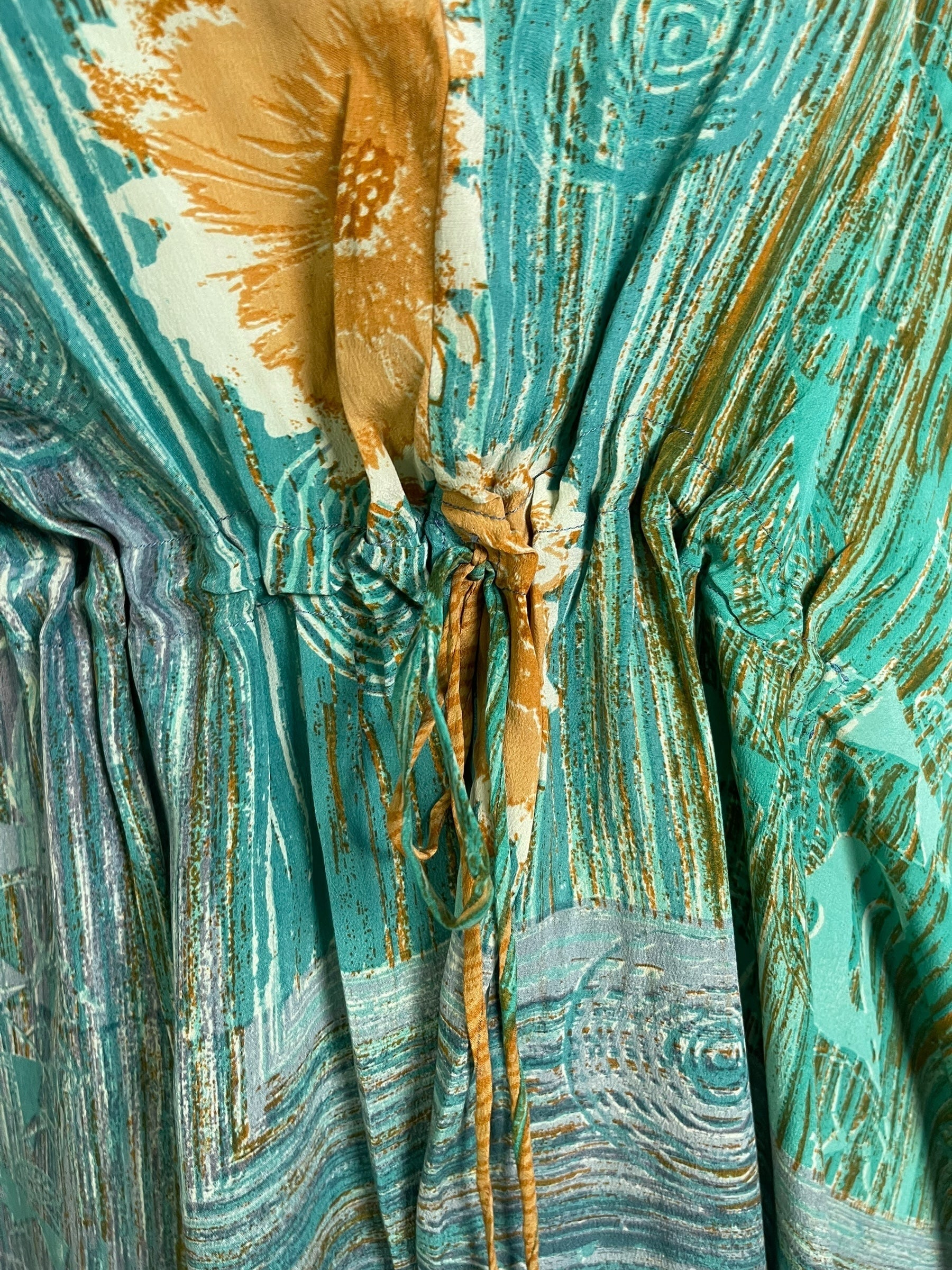 PRC6774 Avatar Pure Silk Maxi Kaftan