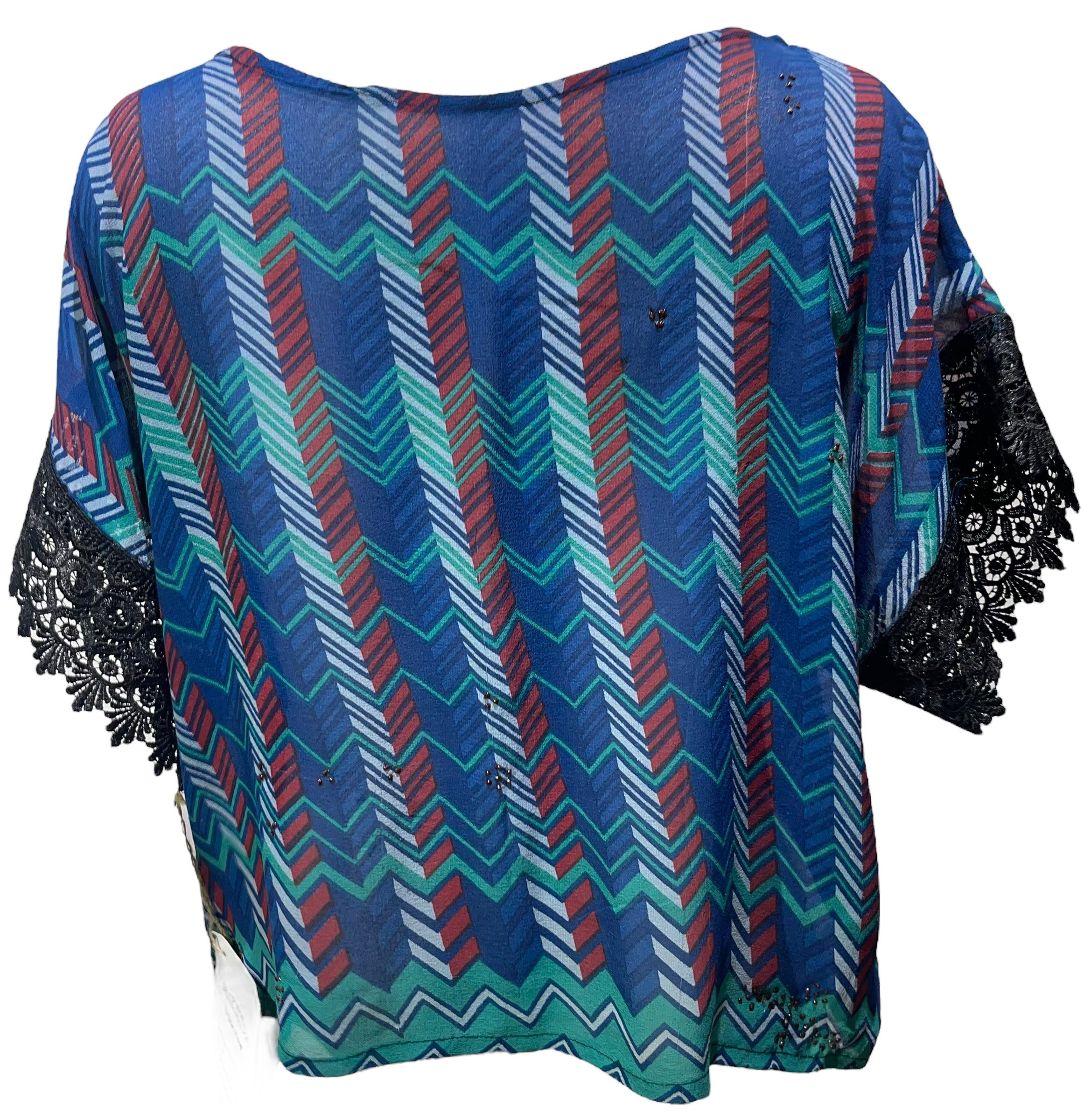 FINAL SALE PRG4210 Sheer Avatar Pure Silk Boxy Top