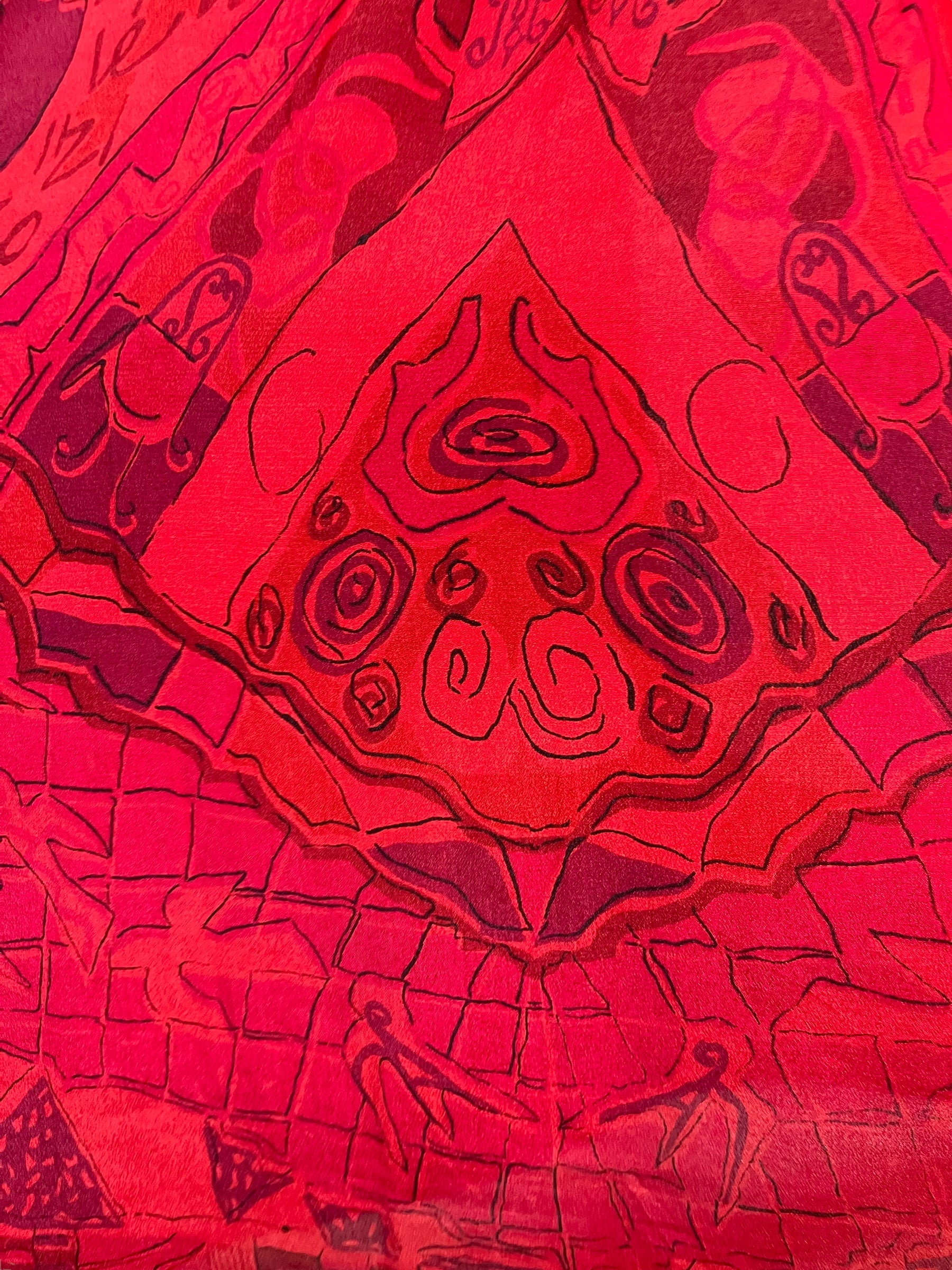 PRC6417 Avatar Pure Silk Maxi Kaftan