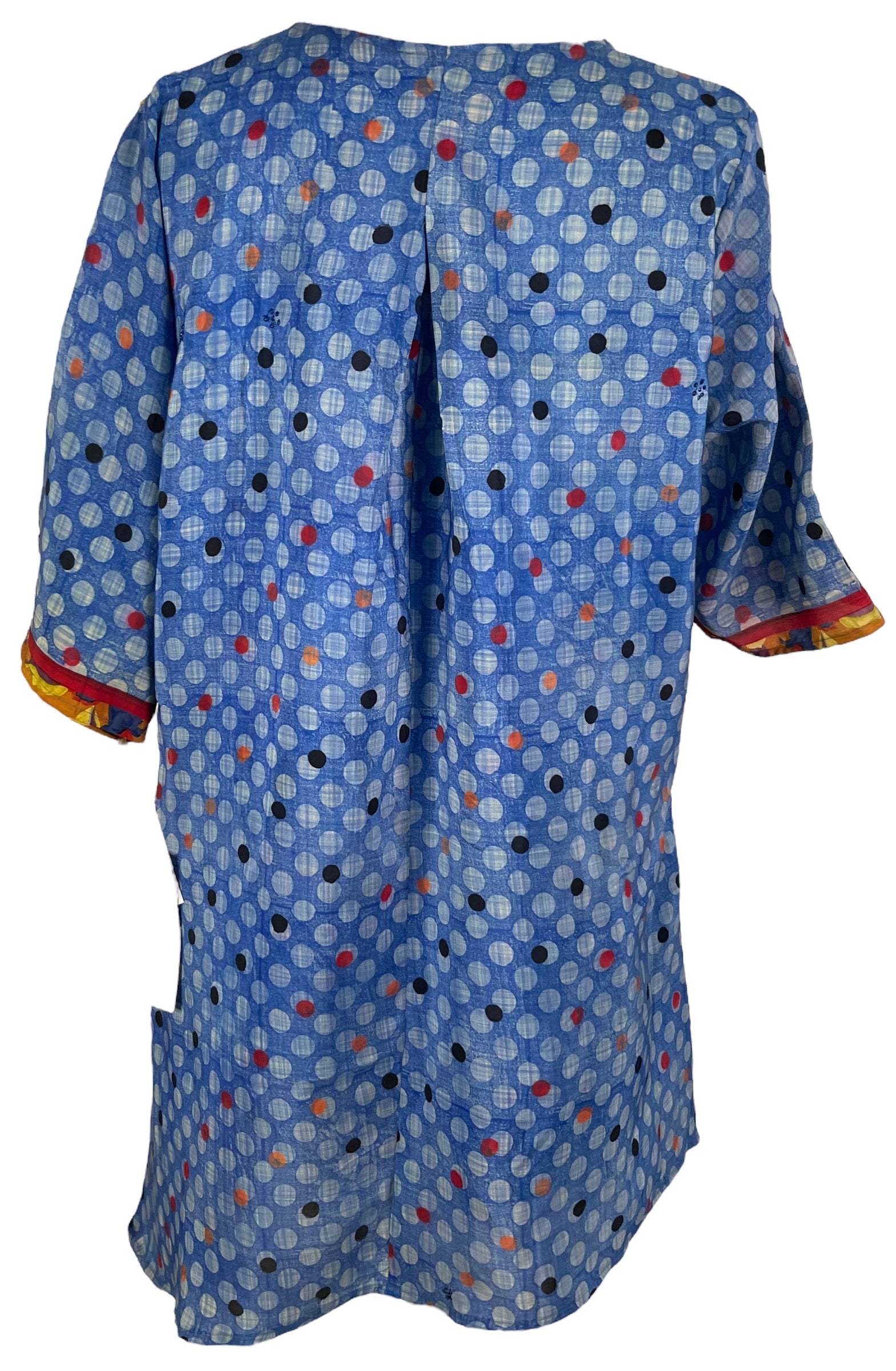 PRC6551 Avatar Pure Silk Self Pocket Tunic Dress