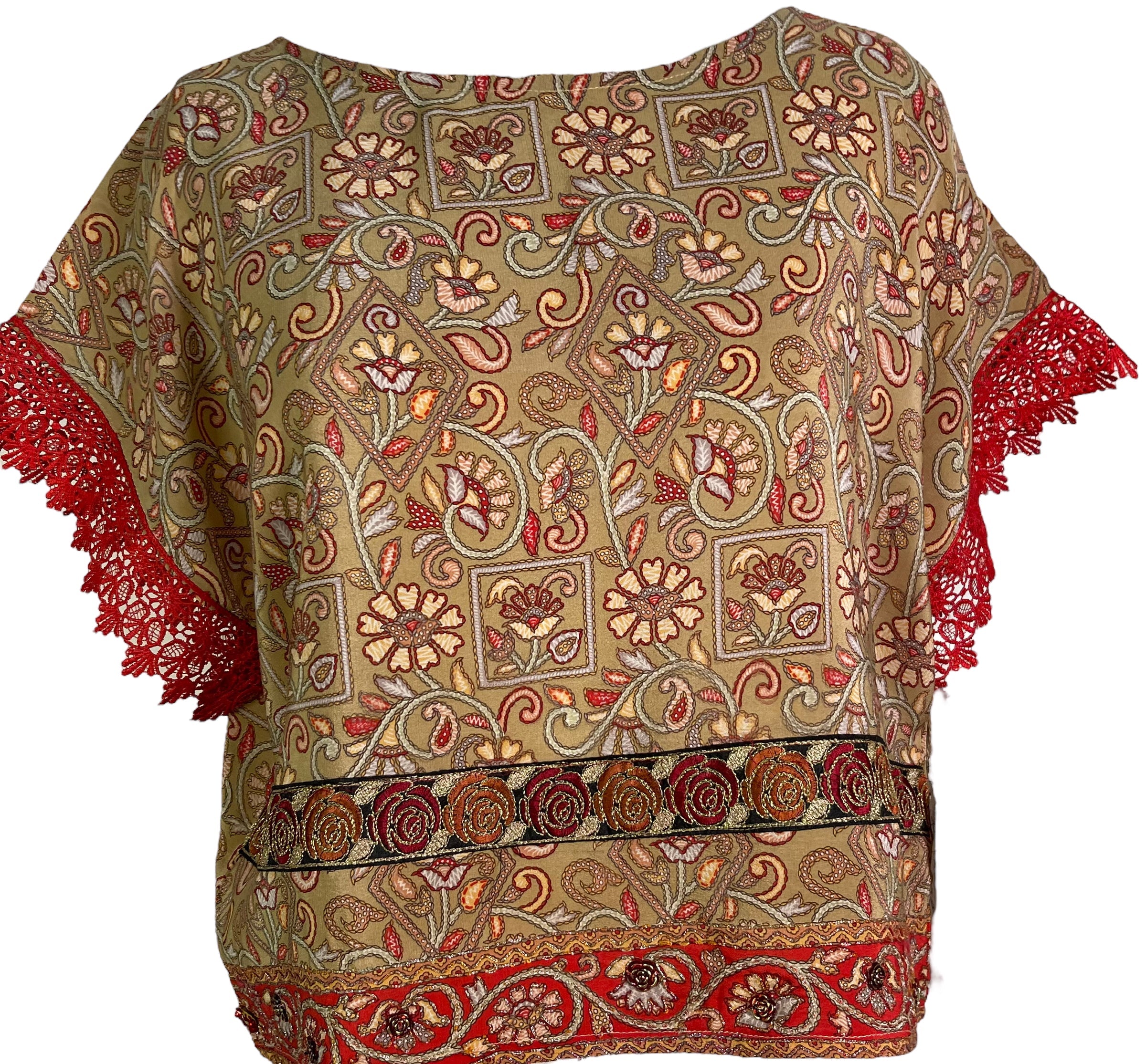 PRC6019 Avatar Pure Silk Boxy Top