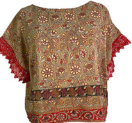 PRC6019 Avatar Pure Silk Boxy Top