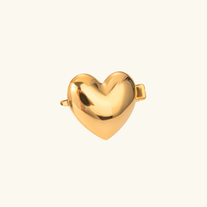 Chunky Gold Heart Hair Clip – Waterproof and Hypoallergenic Accessory