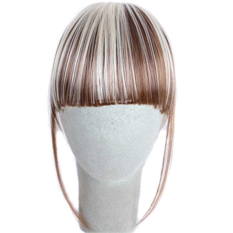 Clip-In Wispy Bangs Hair Extensions – High-Quality Synthetic Fiber, 6-Inch Length